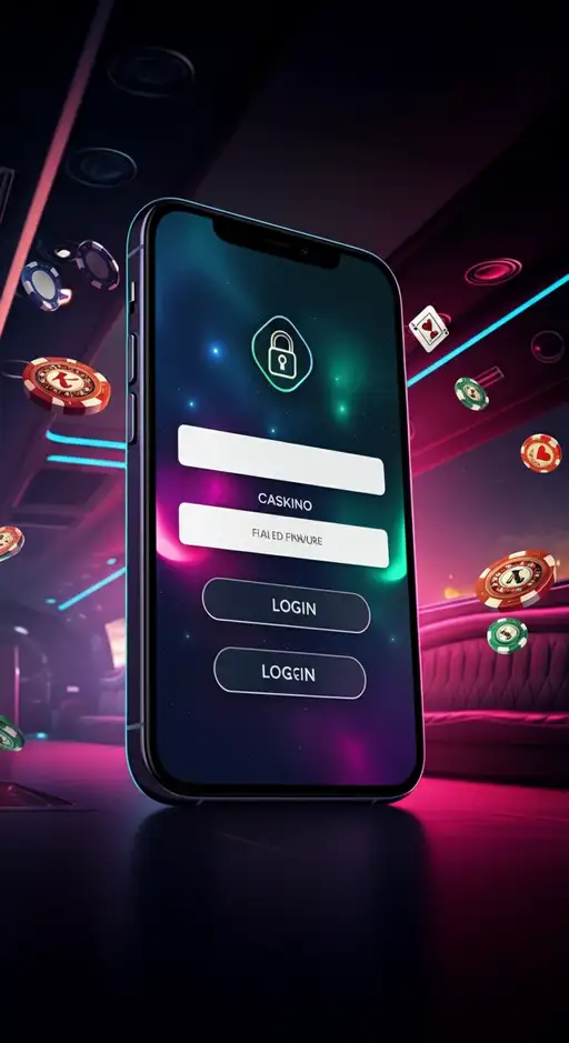 Casino Stellar Spins login page with secure 2FA and device fingerprinting features for protected access.